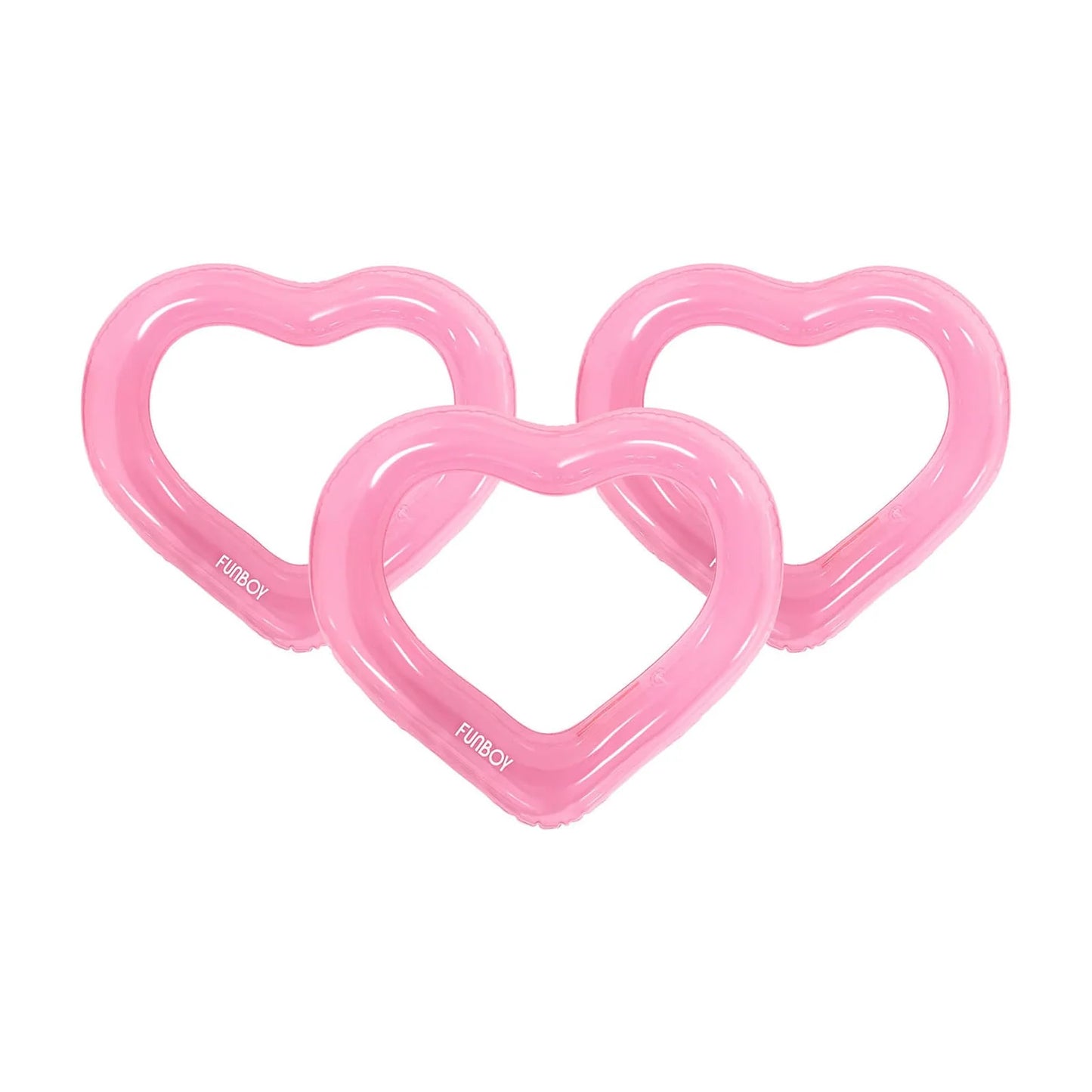 Clear Pink Upcycled Heart